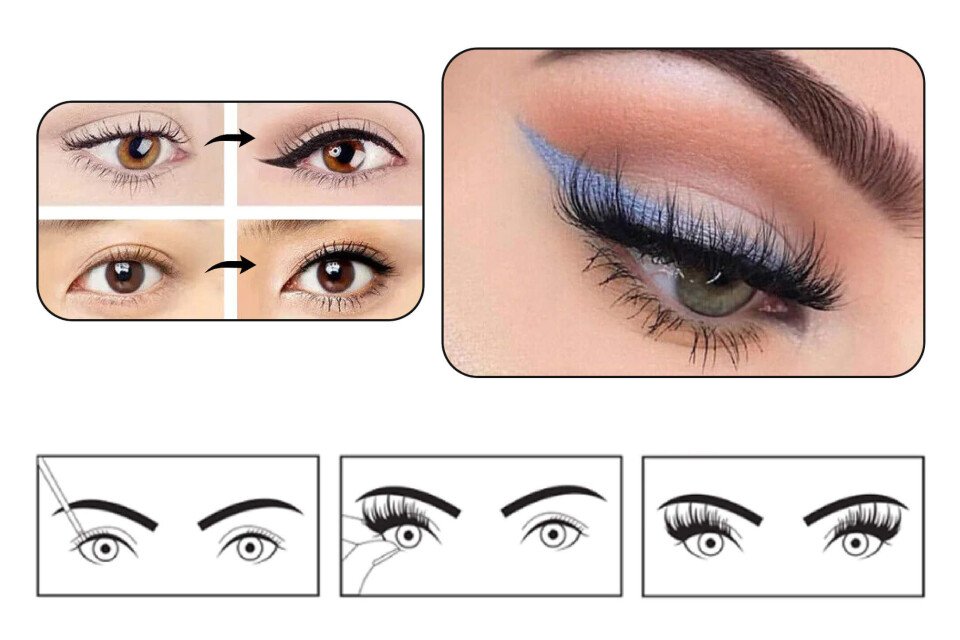 Set od 8 veštačkih magnetnih trepavica GlamEyes, kutija + klešta