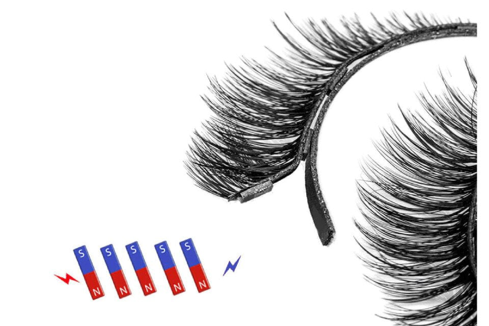 Set od 8 veštačkih magnetnih trepavica GlamEyes, kutija + klešta
