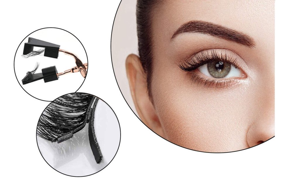 Set od 8 veštačkih magnetnih trepavica GlamEyes, kutija + klešta