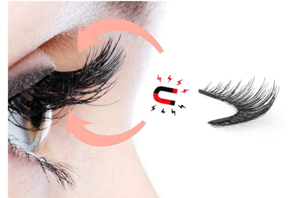 Set od 8 veštačkih magnetnih trepavica GlamEyes, kutija + klešta