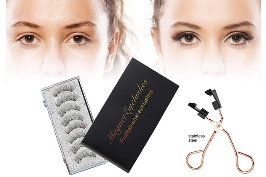 Set od 8 veštačkih magnetnih trepavica GlamEyes, kutija + klešta